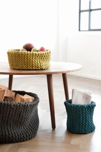 Knit baskets
