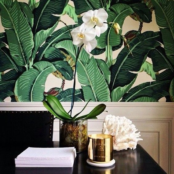 schumacher-wallpaper-bedroom-botanical-prints-framed - The Glam Pad